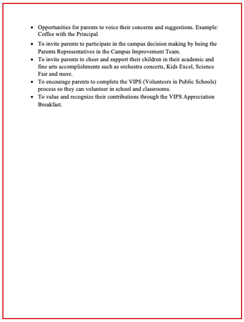 Family and Parent Engagement Policy 